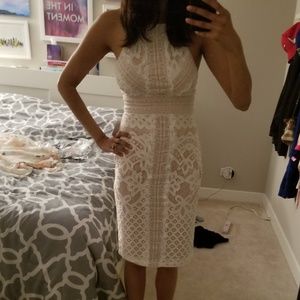 White lace dress
